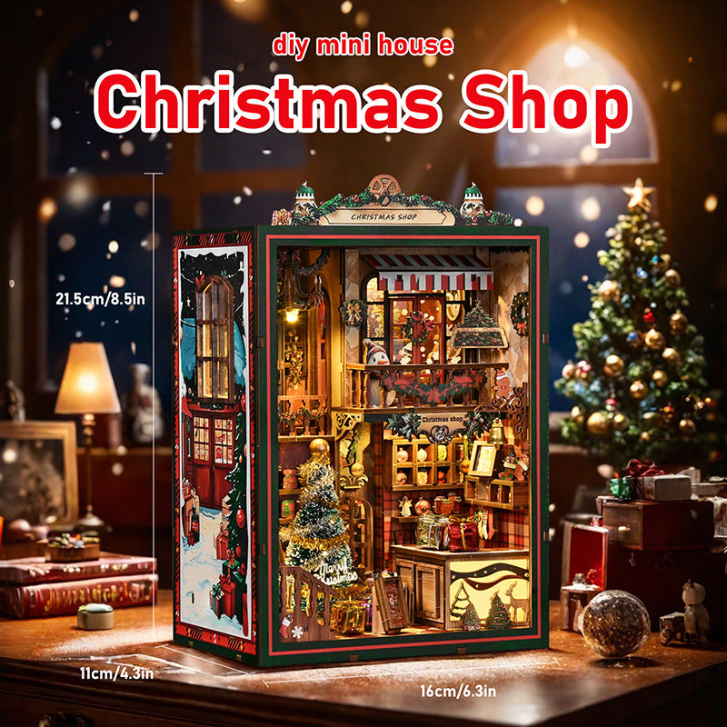 DIY Christmas Shop Creative 3D Book Stand