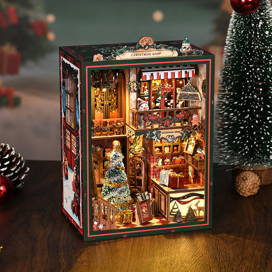 DIY Christmas Shop Creative 3D Book Stand