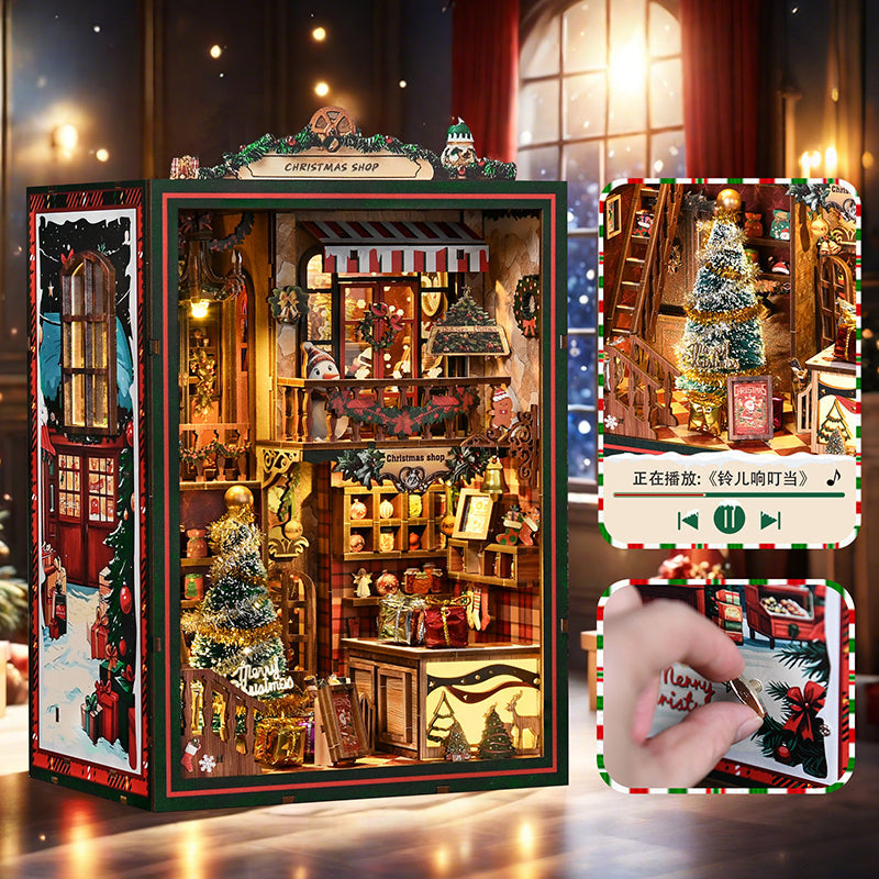DIY Christmas Shop Creative 3D Book Stand