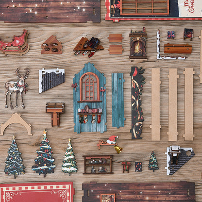 Snow Realm Wei Pavilion DIY Book Nook Wooden Miniature Model Kits