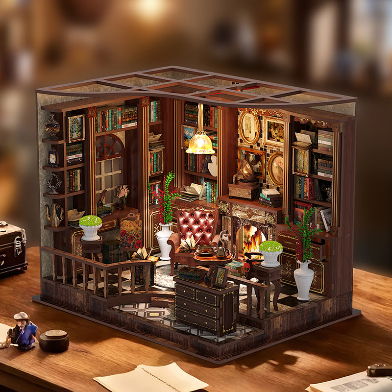 Left Bank Study Room DIY Miniature House Kit
