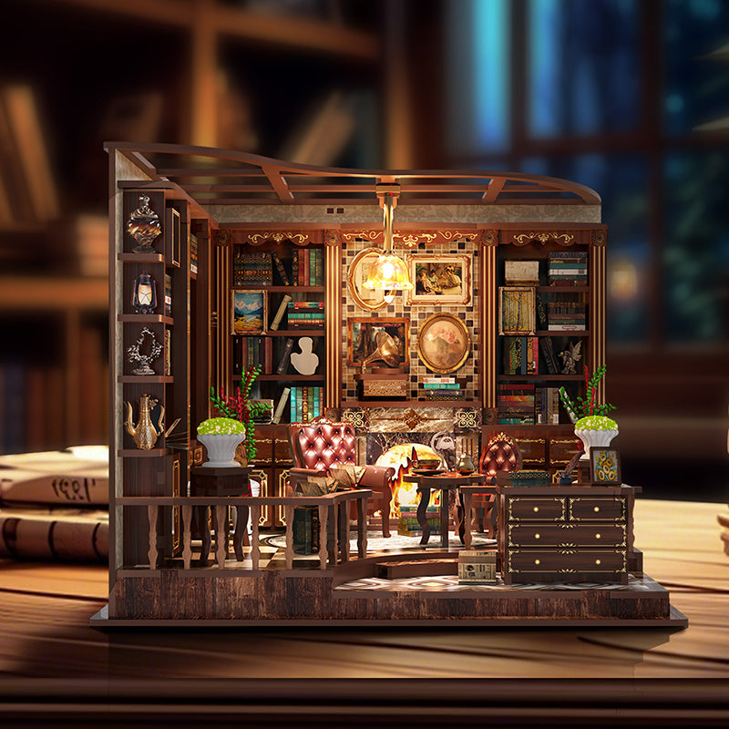Left Bank Study Room DIY Miniature House Kit